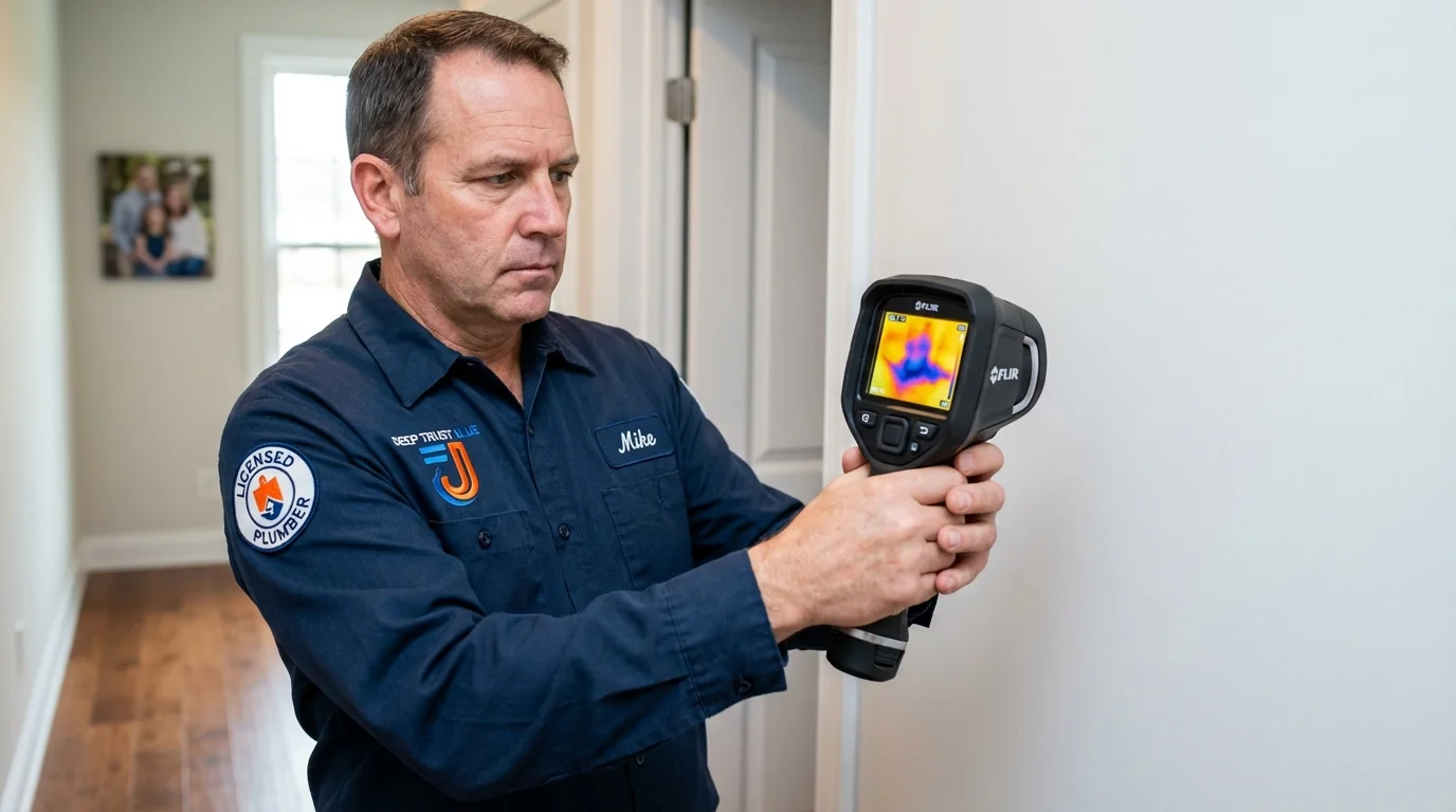 Thermal imaging leak detection by Johns Plumbing LLC in Arlington Heights